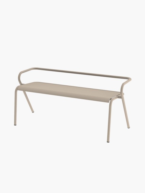 Metallic bench in Beige